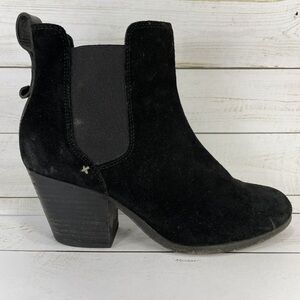 Rag & Bone Black Suede Chelsea Ankle Booties